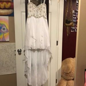 White prom dress